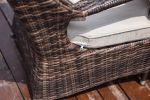 Direct Wicker Outdoor Patio 5-Piece All Weather PE Rattan Dining Set with Cushions